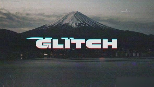 Videohive Glitch Minimal Slideshow Openers template preview