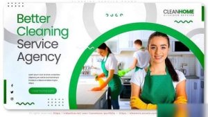 Videohive Better Cleaning Service Agency Openers template preview