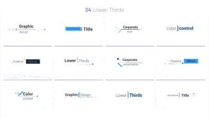 Corporate Titles 4K Video Displays template preview
