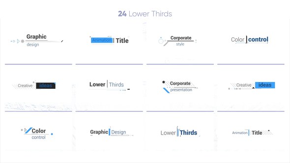 Corporate Titles 4K Video Displays template preview
