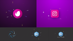 Videohive Flying Drops Logo Logo Stings template preview