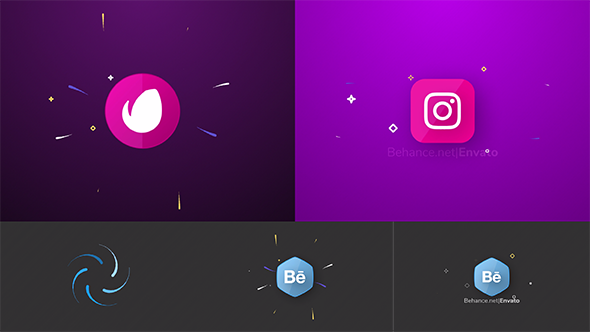 Videohive Flying Drops Logo Logo Stings template preview
