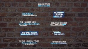 Videohive Simple And Minimal Titles Titles template preview