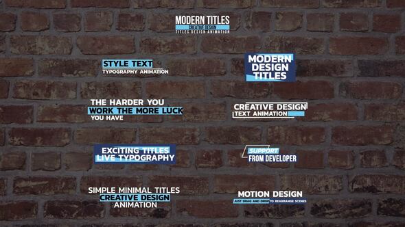 Videohive Simple And Minimal Titles Titles template preview