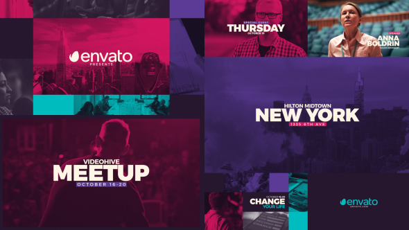 Event Promo Video Displays template preview