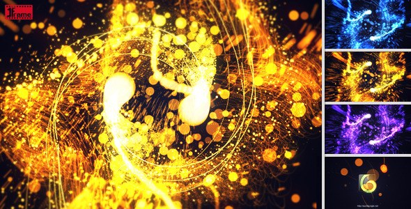 Elegant Particles Video Displays template preview