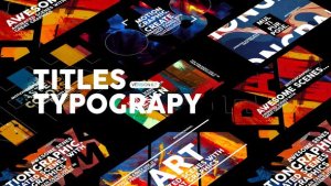 Videohive Typography Scenes 45753923 Titles template preview