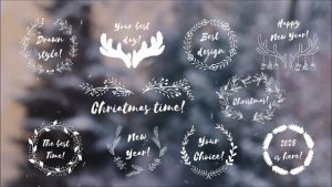 Videohive Drawn Christmas Titles Titles template preview