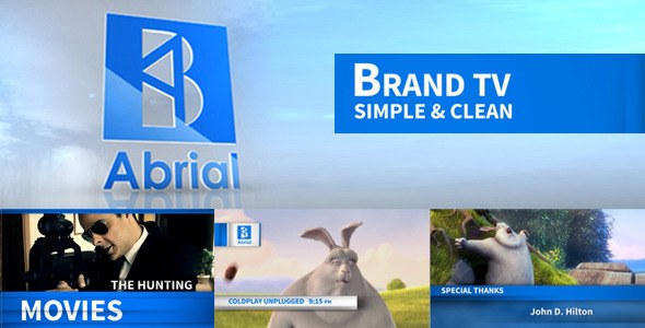 Videohive Brand TV Simple & Clean Openers template preview