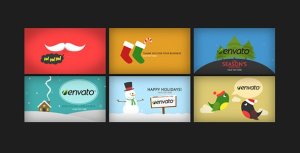 Videohive Holidays Greetings Pack Logo Stings template preview
