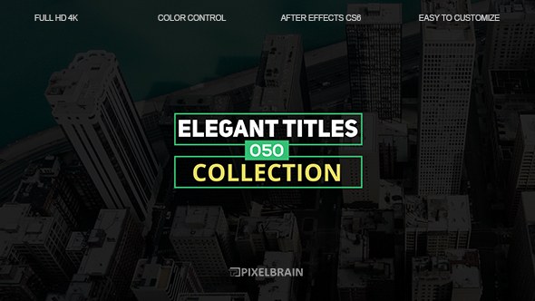 Elegant Titles Video Displays template preview