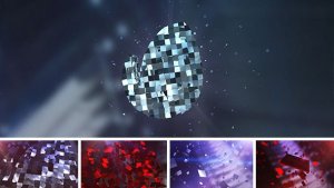 Magic Metal and Red Logo Text Reveal Video Displays template preview
