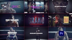 Fight Promo Premiere Pro template preview