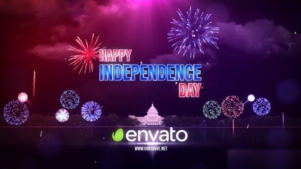 Videohive USA Independence Day Greetings Openers template preview