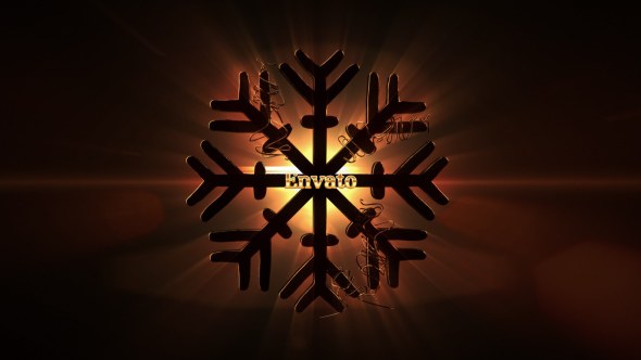 3D Gold Christmas | Titles - Opener Video Displays template preview