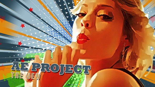 Videohive Freeze Frame Pop Art Retro Trailer Openers template preview