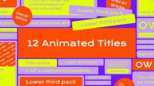 Videohive Trendy Titles Pack V1 46890152 Titles template preview