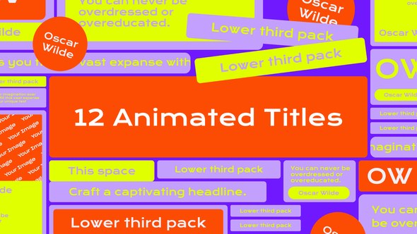 Videohive Trendy Titles Pack V1 46890152 Titles template preview