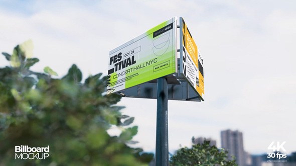 Videohive Billboard Mockup Video Displays template preview