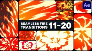 Videohive Seamless Fire Transitions for After Effects Elements template preview