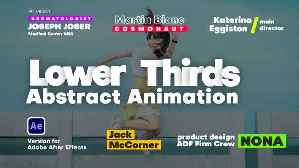 Videohive Abstract Lower Thirds Animation Elements template preview