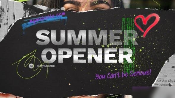 Videohive Summer Ripped Opener Openers template preview