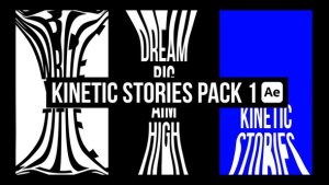 Videohive Kinetic Stories Pack 1 Titles template preview