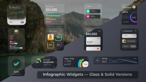 Videohive Infographic Widgets вЂ” Glass & Solid Versions Logo Stings template preview