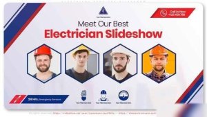 Videohive Electrical Services Slideshow Openers template preview