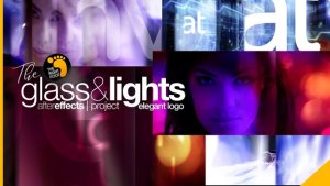 Videohive Glass & Lights Elegant Logo Logo Stings template preview