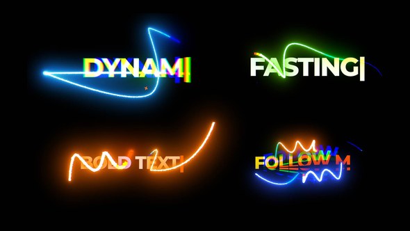 Videohive Neon Lower Thirds 58757605 Elements template preview