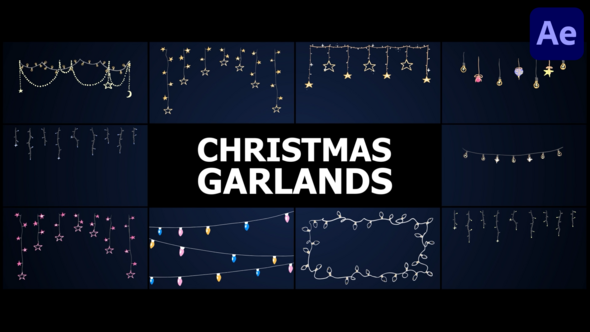 Videohive Christmas Garlands | After Effects Elements template preview