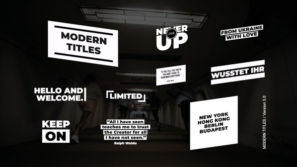 Videohive Modern Titles 3.0 | After Effects Titles template preview