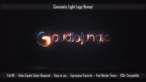 Cinematic Light Logo Reveal Video Displays template preview