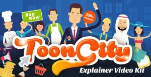 Explainer Video ToolKit | ToonCity Video Displays template preview
