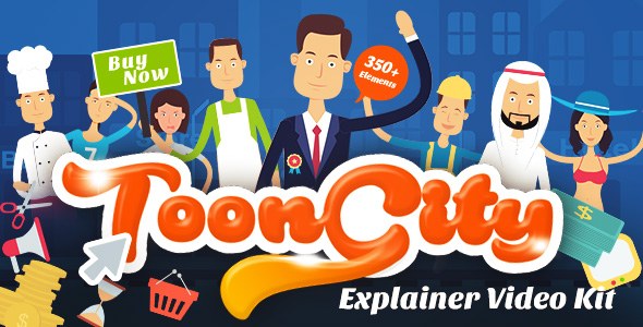 Explainer Video ToolKit | ToonCity Video Displays template preview