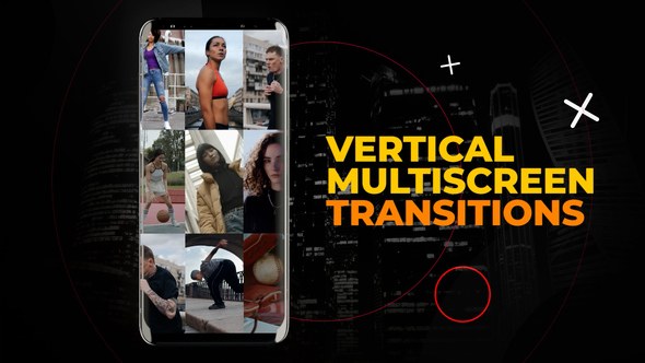Videohive Vertical Multiscreen Transitions | After Effects Elements template preview