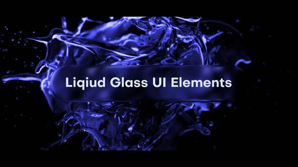Videohive Liquid Glass UI Elements 61059417 Elements template preview