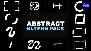 Videohive Abstract Animation Glyphs Pack | After Effects Elements template preview