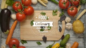 Videohive Food And Culinary Titles Product Promo template preview