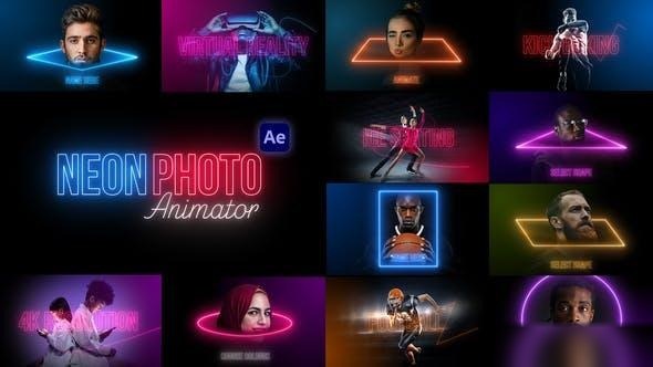 Videohive Neon Photo Animator Openers template preview