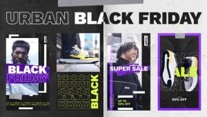 Videohive Urban Black Friday Instagram Stories Product Promo template preview