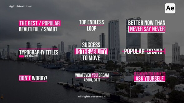 Videohive Glitch Text Titles | AE Titles template preview