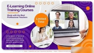 Videohive E-Learning Online Training Courses Openers template preview