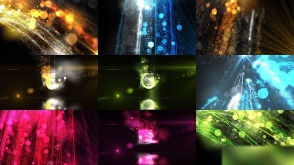 Videohive Glowing Particals Logo Reveal 39 Openers template preview