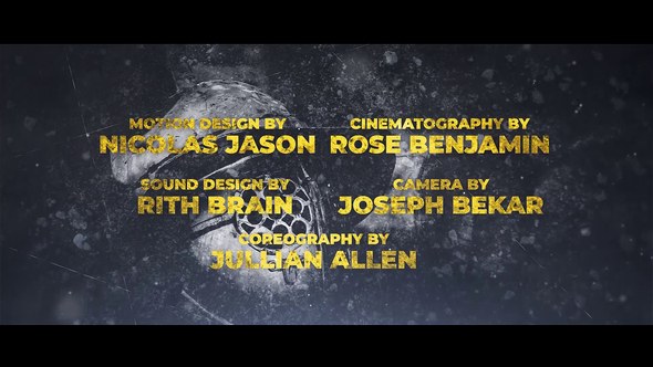 Videohive Cine Credit V.8 Titles template preview