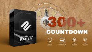 Videohive Countdown Paper Elements template preview