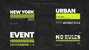 Videohive Promo Bold Titles Titles template preview