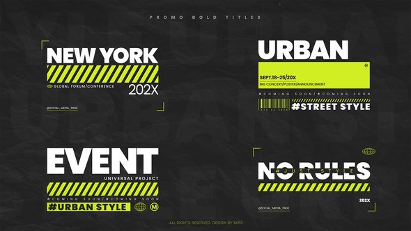 Videohive Promo Bold Titles Titles template preview