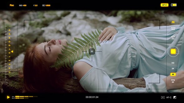 Videohive Camera Viewfinder HUD Video Displays template preview